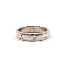 【日本直送 中古美品】9号 カルティエ CARTIER リング・指輪 ハッピーバースデー K18ホワイトゴールド シルバー BU1915