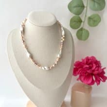 SV　ネックレス　淡水パール　バロックパール　マルチカラー 珍珠項鍊　珍珠项链　pearl necklace