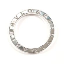 【日本直送 中古美品】ブルガリ BVLGARI キーリング キーホルダー ペンダントトップ ロゴ シルバー925 磨き上げ処理済み