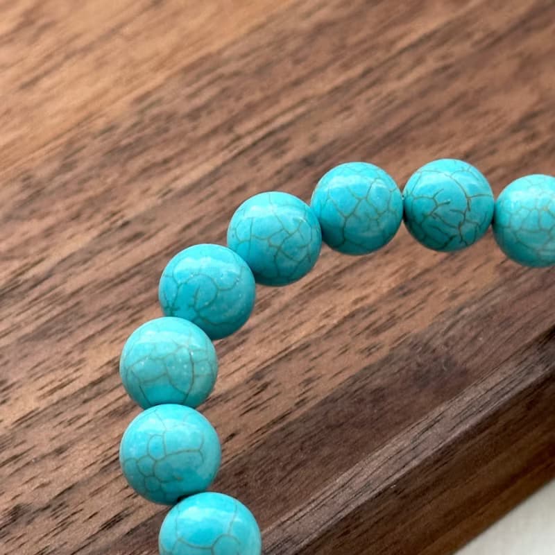 【射手摩羯座|12月生日】藍松石白水晶花鍍金手鏈 勇氣 吸收負能