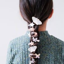 英國Mimi & Lula SS22_蘑菇星星髮夾8入