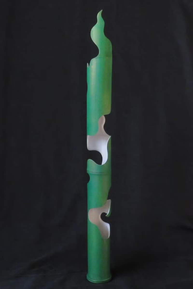 青龍 - 火形鏤空 LED 桂竹創意立燈 / 桌燈