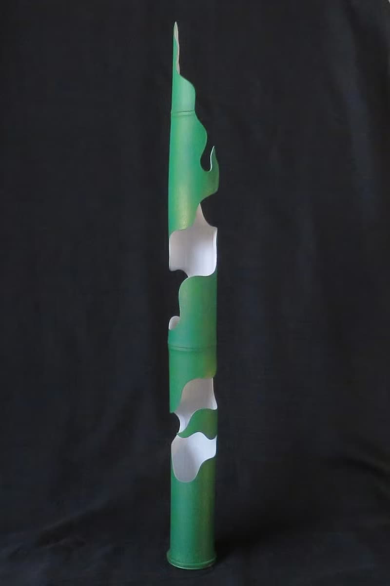 青龍 - 火形鏤空 LED 桂竹創意立燈 / 桌燈