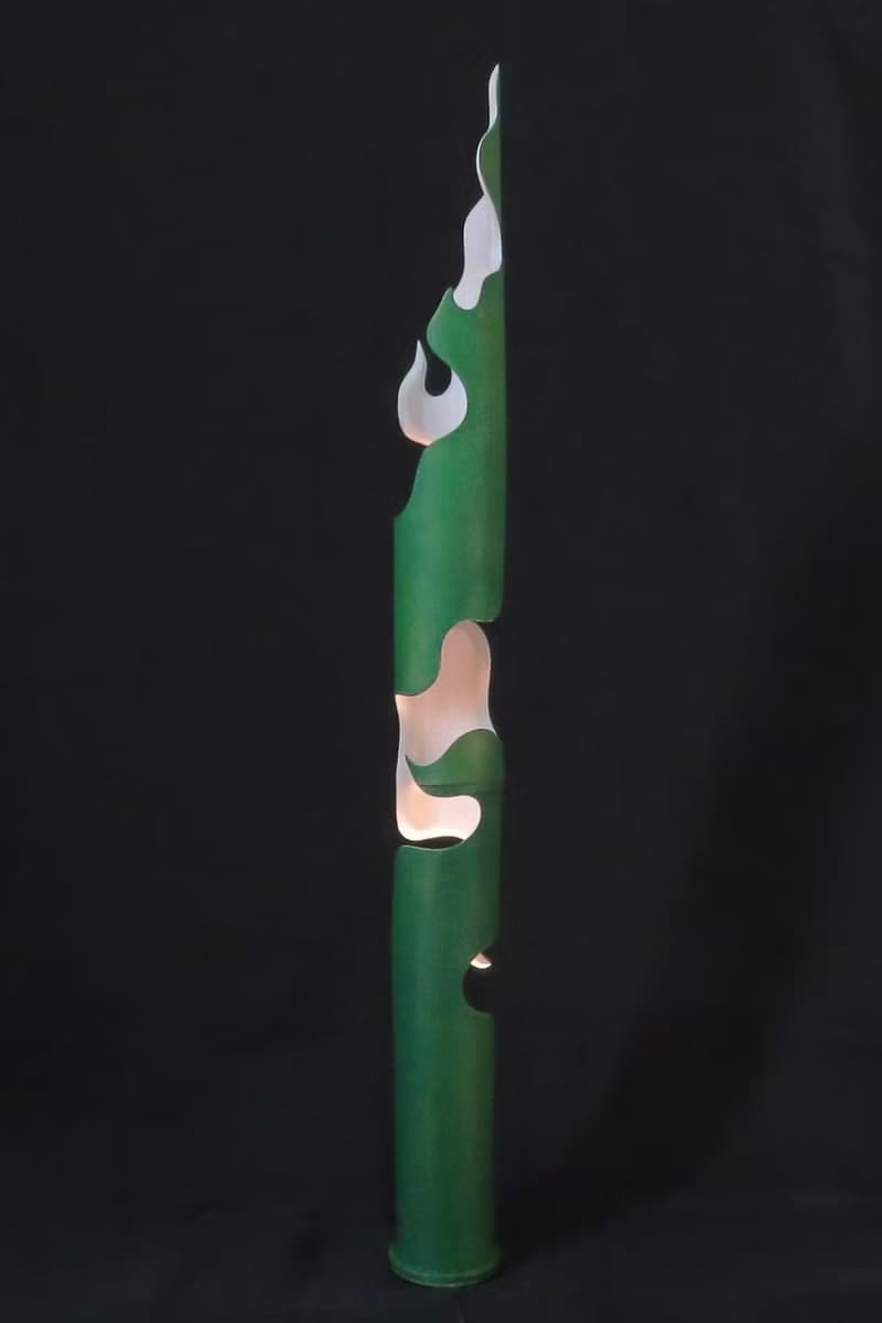 青龍 - 火形鏤空 LED 桂竹創意立燈 / 桌燈