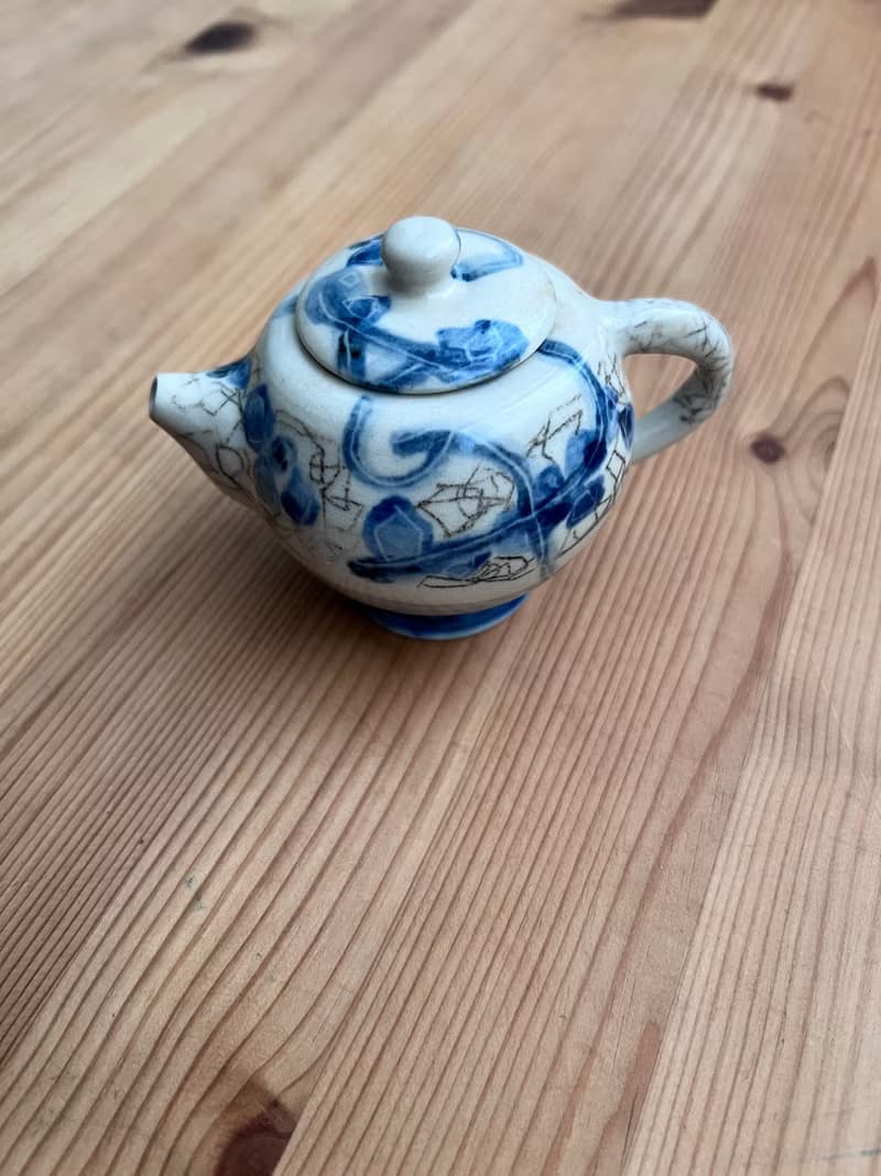 不找 青花小壺  容量 85  ml