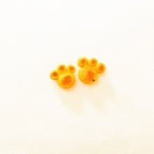 小肉球麵包耳環-巧克力愛心款 (可改耳夾式) ((滿600隨機送神秘小禮物))