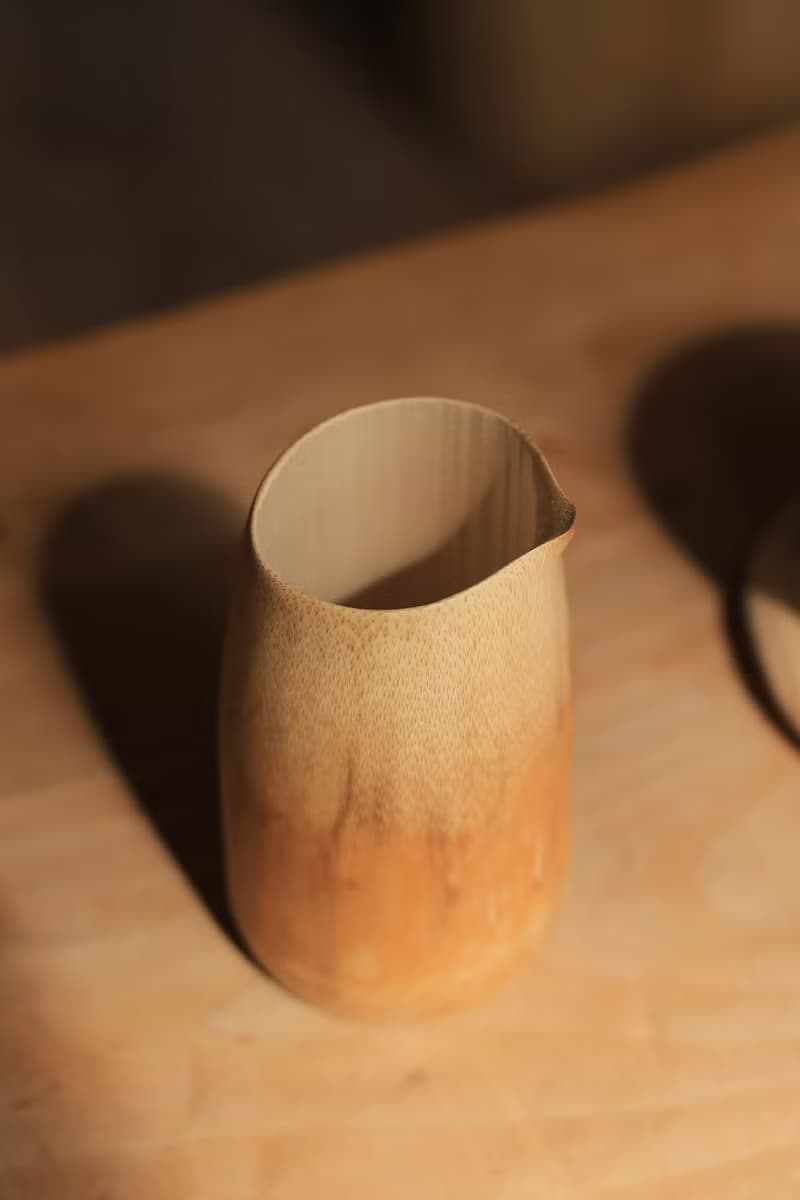手工打磨 原創竹茶器 | 竹茶杯 公道杯 茶具 | 老斑竹 | 接單訂制