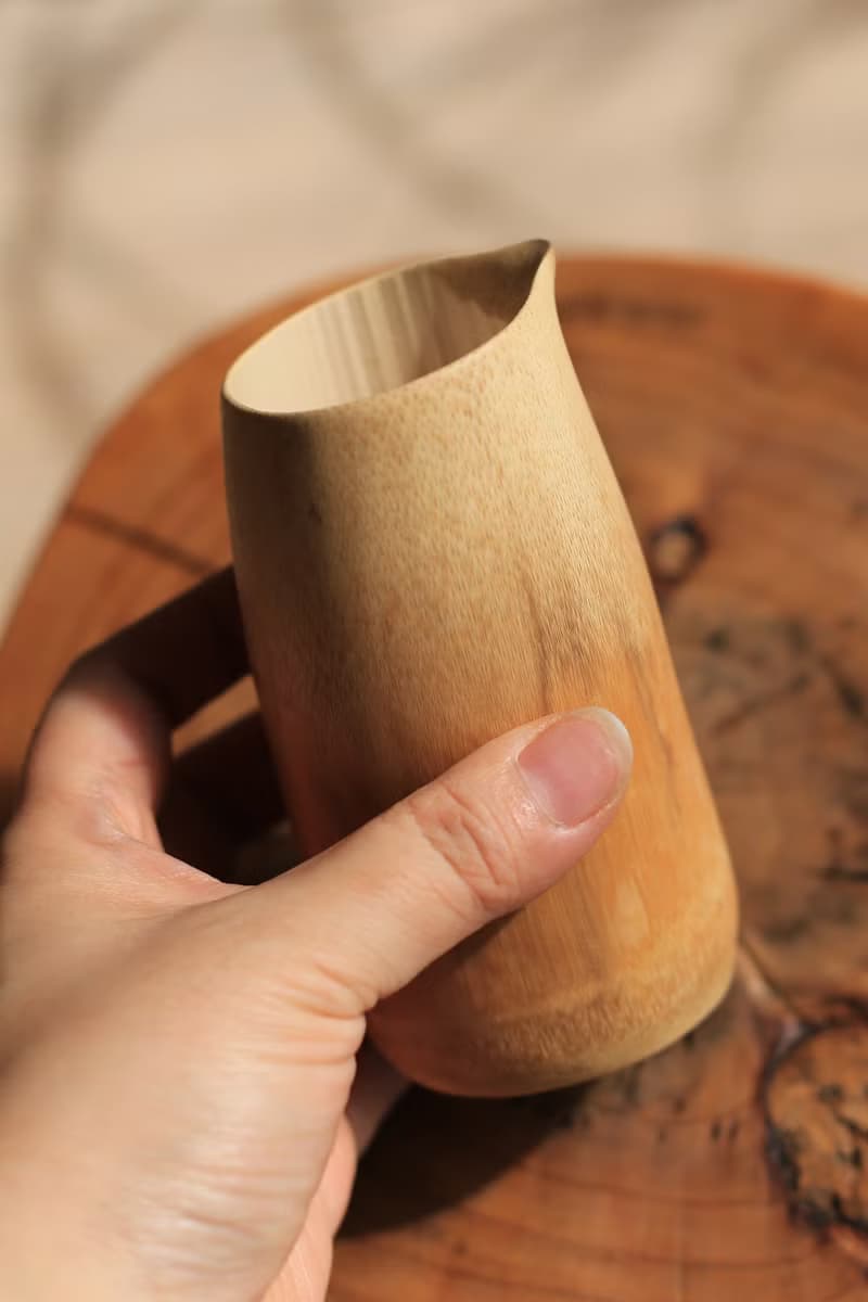 手工打磨 原創竹茶器 | 竹茶杯 公道杯 茶具 | 老斑竹 | 接單訂制