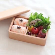 buna ブナの木くりぬき 弁当箱 角型 450ml お弁当箱 ランチボックス プレゼント 子供 子ども1段 おしゃれ 幼稚園 小学生 かわいい 北欧