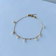 淡水珍珠 舞動 手鍊  醫療鋼 手鏈 14KGF 手作