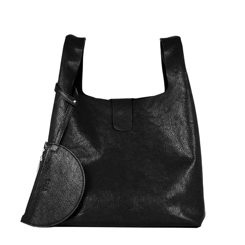 Half Moon Pouch Black_Goat Skin