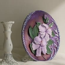 Hibiscus decorative panel, wall decor, sculpture painting