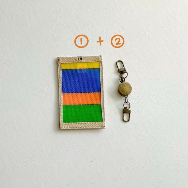 台灣LV-茄芷優遊趣-伸縮卡套(古著紋)