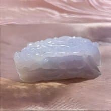 【招財神獸】冰種紫羅蘭翡翠貔貅 | 天然緬甸玉翡翠A貨 | 送禮