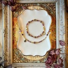 -花神芙蘿拉-天然水晶手鏈/黃銅手鍊