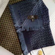 中古品 極軟 CELINE 凱旋門羊毛 毛毯蓋毯頸巾圍巾領巾圍脖披肩