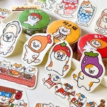 3小喵咪/喵咪復古餐廳/貼紙包/手帳貼紙/共8款