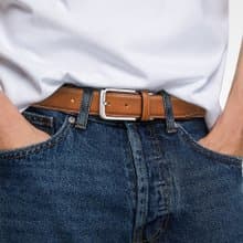 【免費刻英文】男士真皮腰帶 高檔商務皮帶 牛皮褲帶 可裁剪 禮物