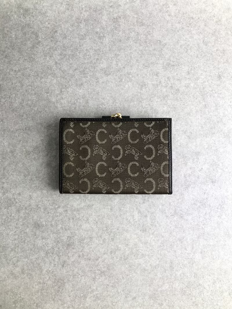 【 日本直送　名牌中古包 】CELINE セリーヌ サルキー 財布 ブラウン 馬車 ボースキャリッジ ジャガード vintage ヴィンテージ i2z34z