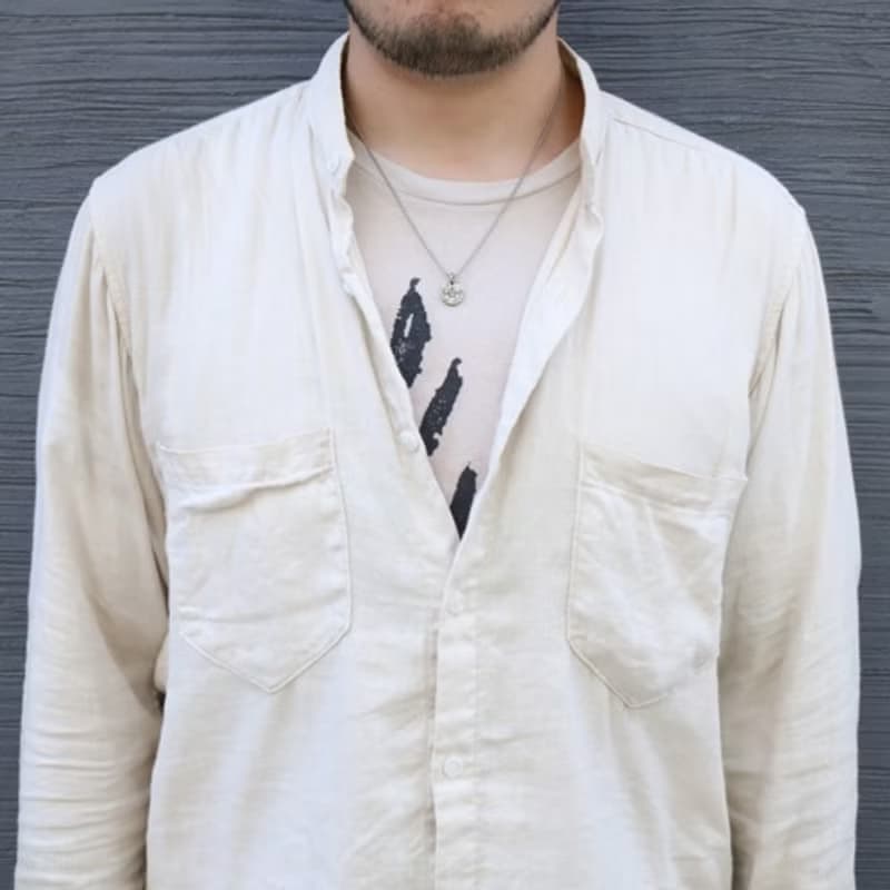 錫×銀項鍊 蓋章錫項鍊 無政府狀態