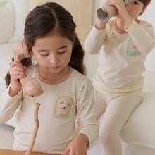 麥白熊雄鄰居-植纖衣長袖韓國童裝-K62709