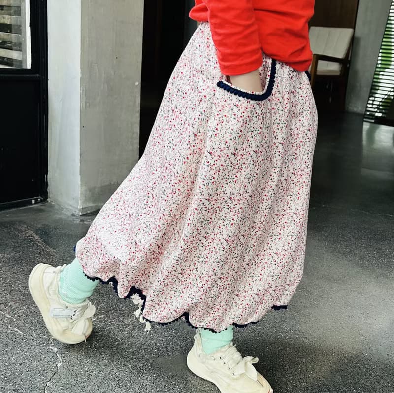 碎花燈籠裙 / 半身裙 裙子 童裝