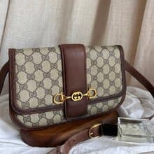 中古包Old Gucci經典老花肩背包側背包