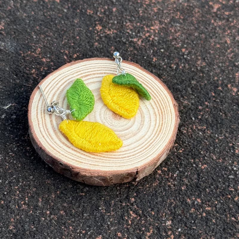【水果系列】316L醫療鋼刺繡立體耳環
