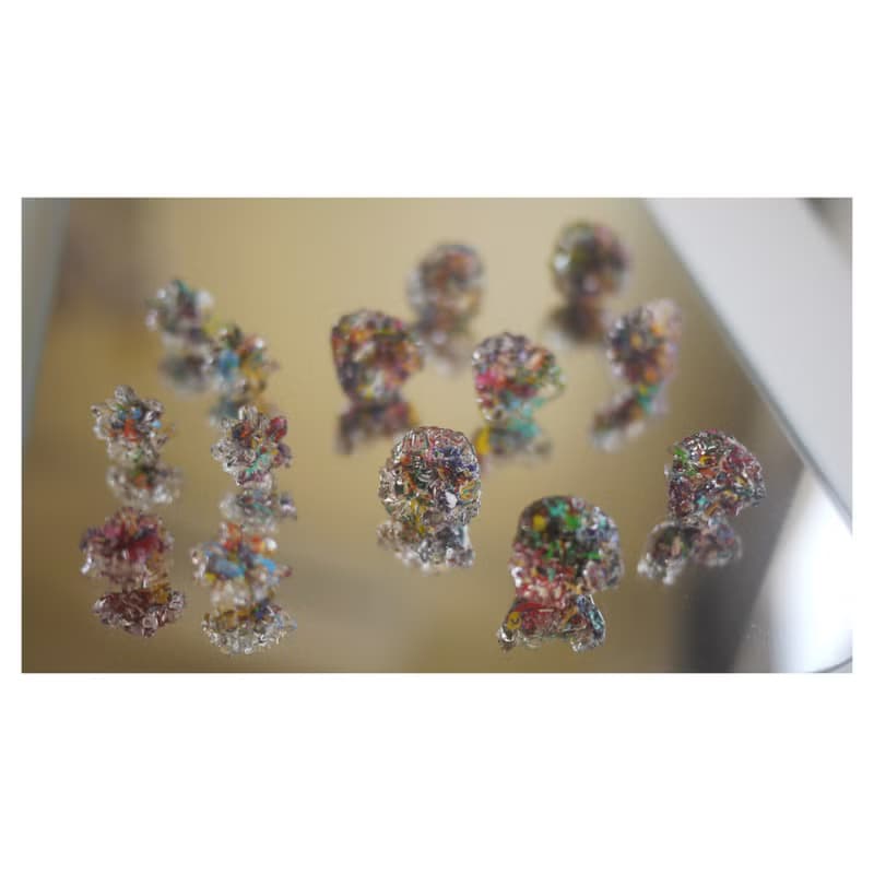 彩虹冰花 | 樹脂耳飾 | 穿式 | pierced