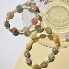 多色異彩筋脈原石手鍊