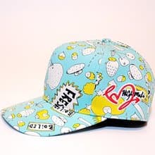 Follow Your Love印花棒球帽 趣味趴替 粉藍  #情人節 #情侶帽 