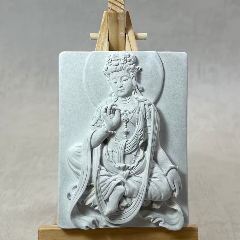 清水模軟裝設計 佛像擺飾(十六)香氛擺件 水泥軟裝 附木架