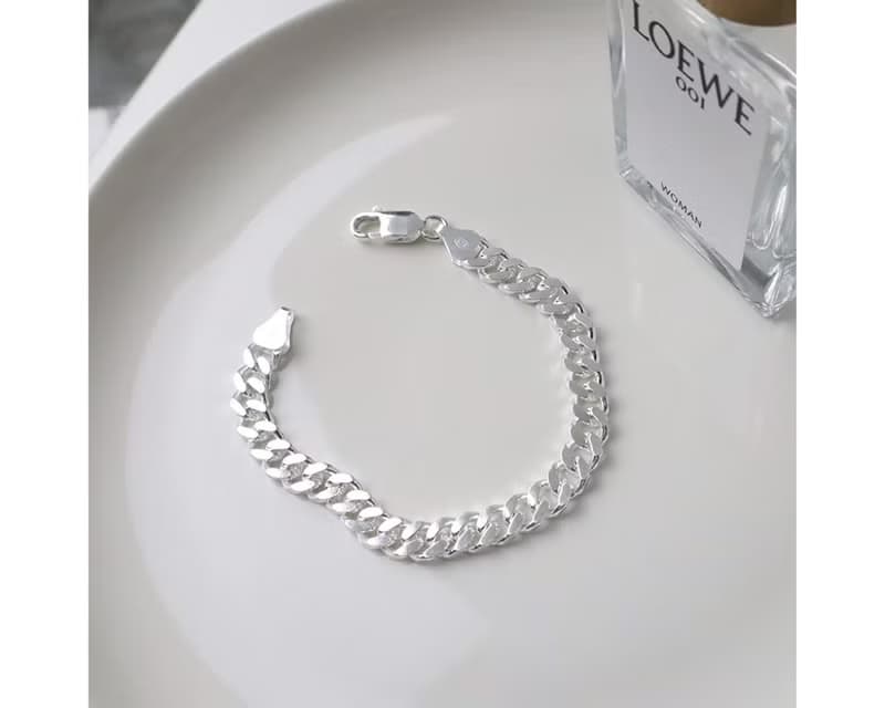 I 古巴 I 925純銀手鍊