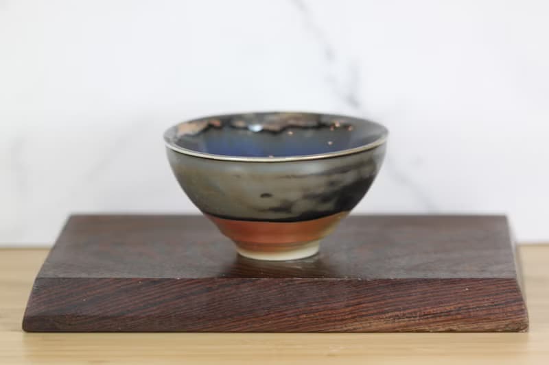 【送禮好物】120ml 天目釉 柴燒茶杯 茶碗 鶯歌名家葉敏祥作品