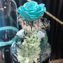 (香港自取) 薄荷綠色 保鮮花禮 保鮮花瓶 永生花盆 不凋花
