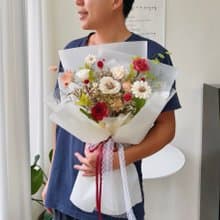 夏日莓果特調 永生玫瑰花束 情人節花束
