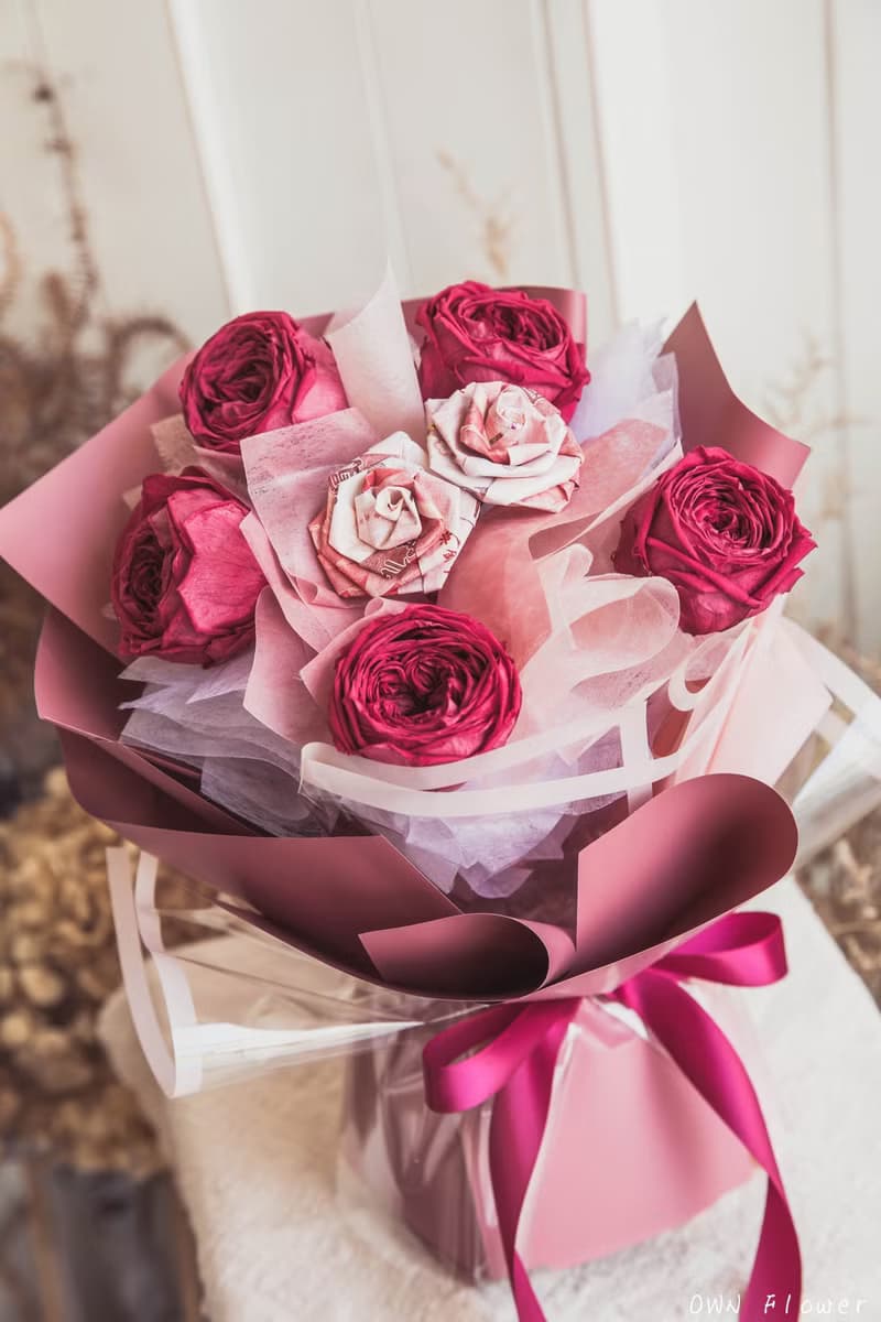 鈔票花束/現金花束/有錢花/錢花束/不凋花束/ 生日禮物/情人節花