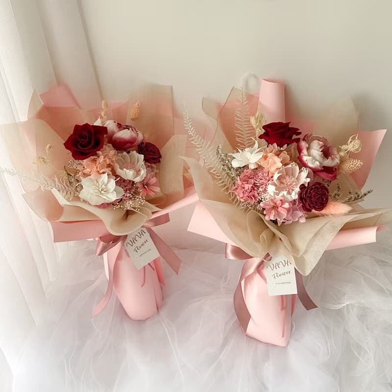 永生花 / 永生玫瑰花束 / 求婚花束 情人節花束 生日花束