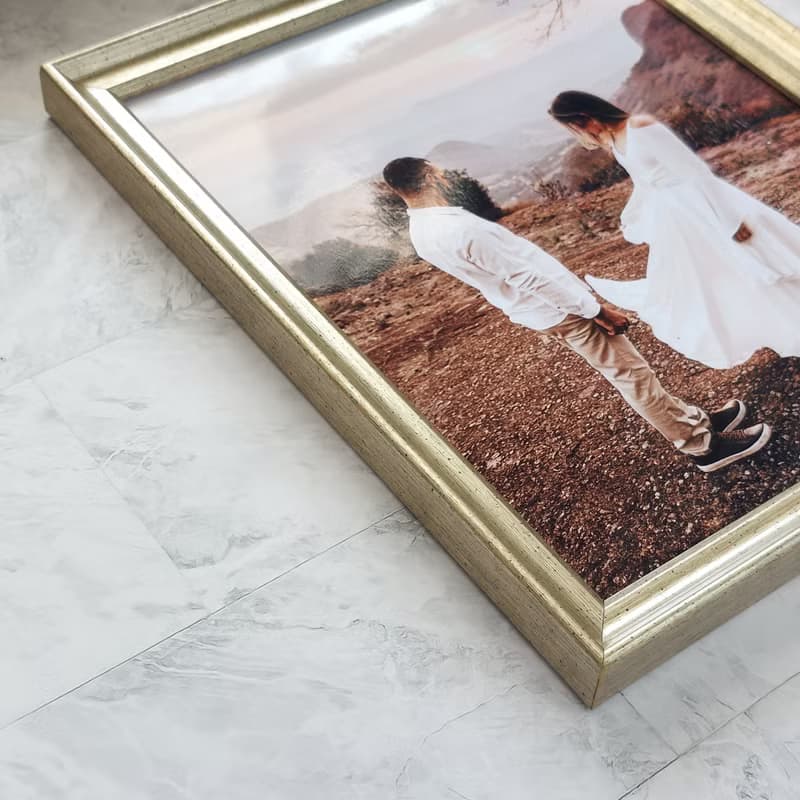 冷調香檳金8x10吋無襯卡相框【香檳 Champagne】