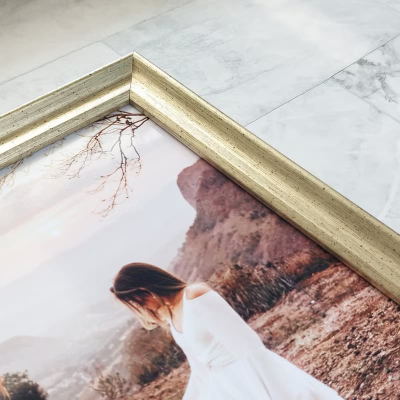 冷調香檳金8x10吋無襯卡相框【香檳 Champagne】