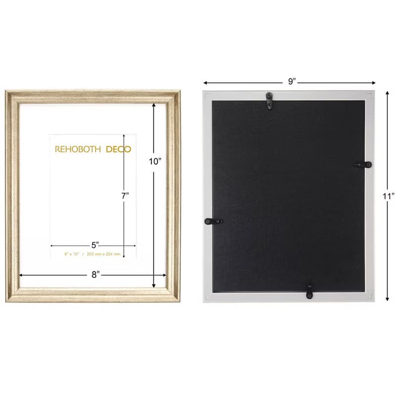 冷調香檳金8x10吋無襯卡相框【香檳 Champagne】