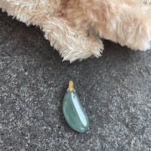 褔瓜翡翠吊墜項鍊 緬甸玉 無優化 天然A貨翡翠 冰綠翡翠