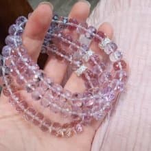 原創天然紫水晶刻面手鏈頂級品質近玻璃體閃閃惹人愛闢邪招財手鏈
