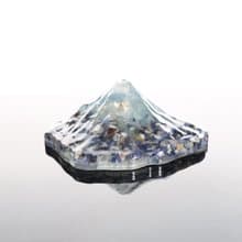 【情人節禮物】藍色富士山-輕透感天然水晶礦石療癒擺飾