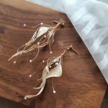 流動 - 手工樹脂耳環婚禮