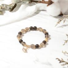 【白色大道】小王子-灰瑪瑙黑曜石手鍊