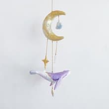 座頭鯨月亮風鈴居家裝飾 手工雕塑 公仔 海洋生物 畢業禮物