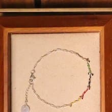 平安五色線純銀手鍊