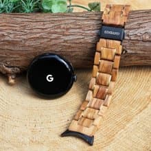 【木製バンド】EINBAND Google Pixel Watch 天然木バンド オリーブ×ゴールド