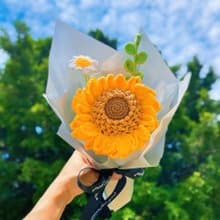 花屋系列 手作鉤織向日葵雛菊花束